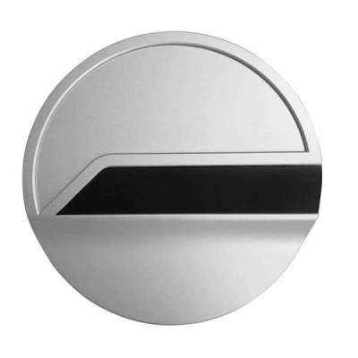 Drake Silver Aluminum Fuel Door 2015-2022 Mustang
